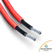 Verlängerungskabel 6mm² beidseitig kompatibel mit MC4 Solarkabel rot inkl. Stecker - 5m