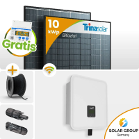 10 kWp FoxEss PV-Anlage 23x Trina 435Wp Bifazial Black...