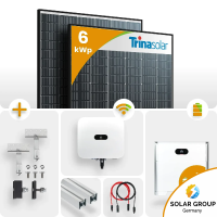 6 kWp PV-Anlage 14x Trina 440Wp Glas-Glas Black Frame mit...