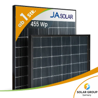 JA Solar JAM54D40-LB/455Wp Bifazial Glas-Glas Black Frame