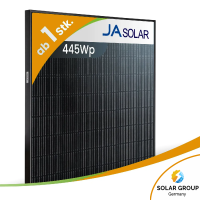 JA Solar JAM54D41-LB/445Wp Bifazial Glas-Glas Fullblack