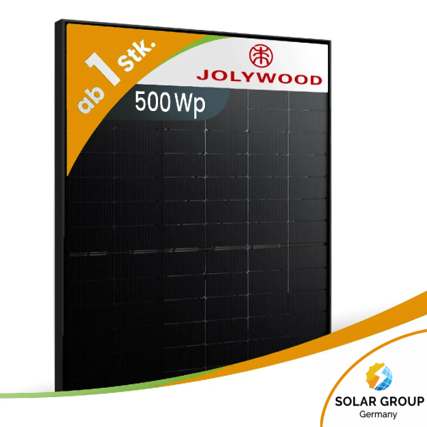 Jolywood Niwa JW-HD108N-R2/500Wp N-Type TOPCon Glas-Glas Bifazial Fullblack
