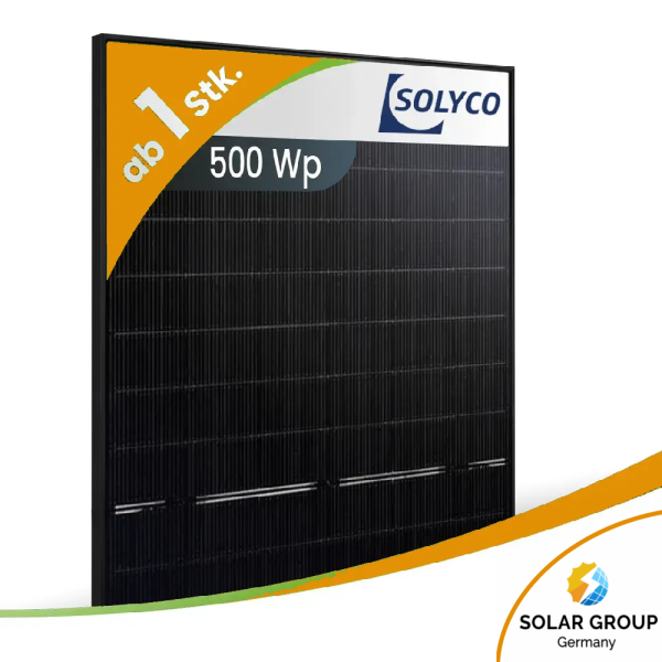 Solyco R-BG 108.h5 / 500Wp Bifazial Heterojunction Fullblack
