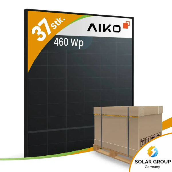 Aiko 460Wp A-MAH54Mb N-Type ABC Neostar 2S Gen.2 Einzelglas Fullblack (Palette)