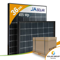 JA Solar JAM54D40-LB/455Wp Bifazial Glas-Glas Black Frame...