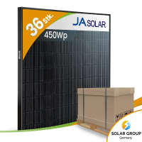JA Solar JAM54D41-LB/450Wp Bifazial Glas-Glas Fullblack...