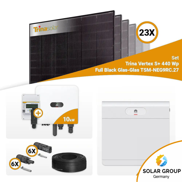 PV Komplettset 10 kWp – 23x Trina 440W & Huawei MAP0 mit Speicheroption