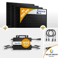 Balkonkraftwerk Set 2000Wp 4x500Wp Solyco Solar Modul...