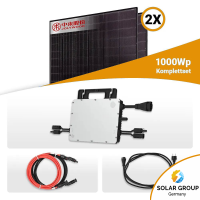 800/1000W Balkonkraftwerk - 2x Jolywood 500W Full Black...