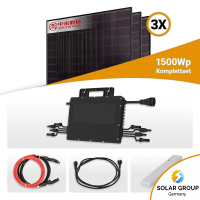 1500W Balkonkraftwerk - 3x Jolywood 500W Full Black...