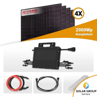 2000W Balkonkraftwerk - 4x Jolywood 500W Full Black...