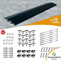 K2 Systems Flachdach Ost/West D-Dome Montageset für...