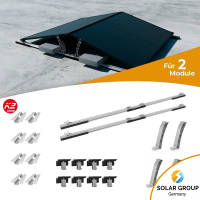 K2 Systems Flachdach Ost/West D-Dome Montageset für...