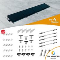 K2 Systems Flachdach S-Dome Montageset für 4 Module