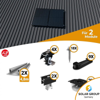 K2 Systems Trapezblech Montageset für 2 Module