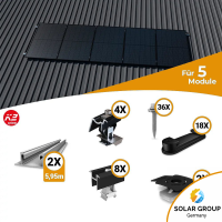 K2 Systems Trapezblech Montageset für 5 Module