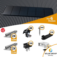 K2 Systems Trapezblech Montageset für 6 Module