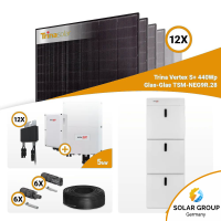 PV Komplettset 5 kWp – 12x Trina 440W Full Black...