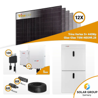 PV Komplettset 5 kWp – 12x Trina 440W Full Black...