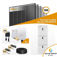 PV Komplettset 8 kWp – 18x Trina 455W Black Frame...