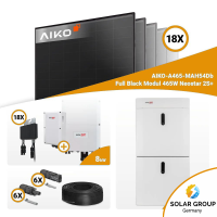 PV Komplettset 8 kWp – 18x Aiko 465W Full Black...