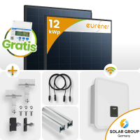 12kWp FoxEss PV-Anlage 27x Eurener 450Wp ULTRA Bifazial...