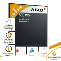 Aiko 500Wp A-MAH60Db Neostar 2S+ Glas-Glas Fullblack Gen.2