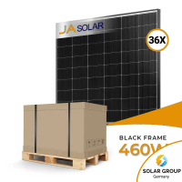 Ja Solar 460W Bifazial Glas-Glas Black Frame JAM54D40 -...