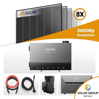 3600W Anker Solix Power Dock PV-Komplettset – 8x Ja...
