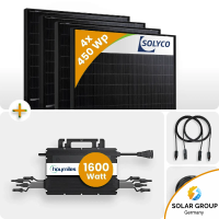 1780W Balkonkraftwerk 4x 450W Solyco HJT Bifazial...
