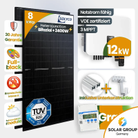 8 kWp FoxEss PV-Anlage 18x Solyco 450Wp HJT Bifazial...