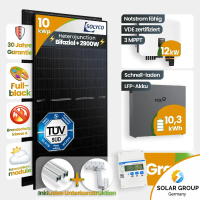 10 kWp FoxEss PV-Anlage 22x Solyco 450Wp HJT Bifazial...