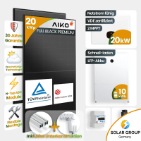 20 kWp Growatt PV-Anlage 40x Solyco 500Wp Bifazial...