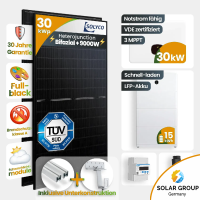 30 kWp Growatt PV-Anlage 60x Solyco 500Wp Bifazial...