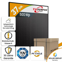 Sunpro SPDG500-N108R12/500W Topcon Bifazial Glas-Glas...